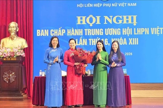 Bà Lê Thị Thủy được bầu giữ chức Chủ tịch Hội Liên hiệp Phụ nữ Việt Nam