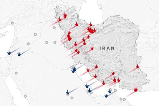 Loạt đòn tập kích qua lại trong chiến sự Iran