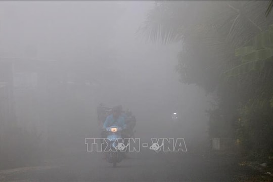 Xuất hiện sương mù dày đặc tại An Giang