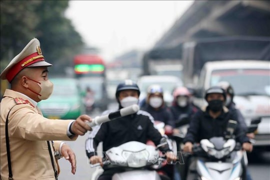 Phân luồng giao thông phục vụ thi công cải tạo tuyến hạ lưu Kim Ngưu nối với trạm bơm Yên Sở