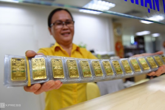 Mỗi lượng vàng tăng 1 triệu đồng