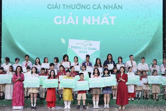 Trao giải cuộc thi 'Gửi tương lai xanh 2050' mùa 2 toàn quốc