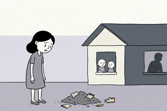 Nhiều lần bị chồng đuổi khỏi nhà, đồ đạc của tôi cũng bị đốt hết