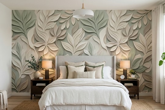 Những mẫu giấy dán tường phòng ngủ đẹp được yêu thích hiện nay