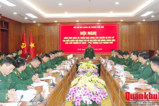 Lực lượng vũ trang thành phố Huế chuẩn bị chu đáo, sẵn sàng cho ngày bầu cử 15/3