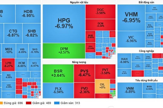 Bán tháo hoảng loạn, VN-Index rớt thảm về 1.656 điểm