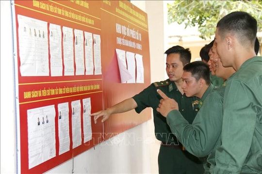 Lực lượng vũ trang chuẩn bị chu đáo cho bầu cử sớm