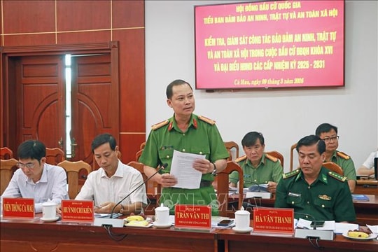 Cà Mau chủ động các phương án bảo vệ an toàn cho ngày bầu cử