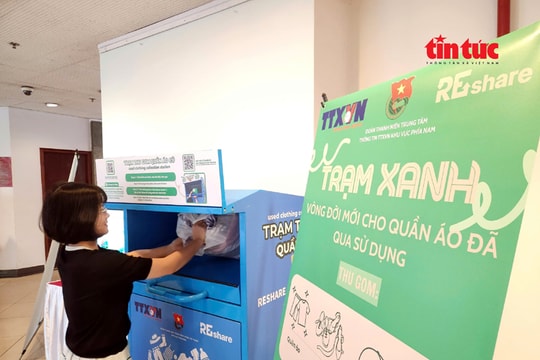 Ra mắt ‘Trạm xanh nơi công sở’ tiếp nhận quần áo cũ hỗ trợ người khó khăn
