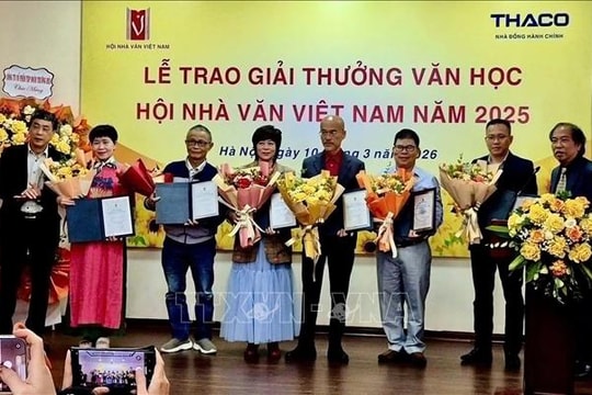 9 tác phẩm được trao Giải thưởng Văn học của Hội Nhà văn Việt Nam năm 2025