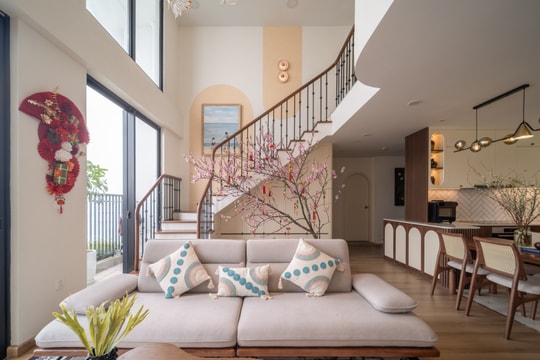 1,4 tỷ đồng hoàn thiện căn penthouse 140 m2 phong cách farmhouse