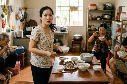 Nhà chồng giờ cơm mỗi người xới một tô rồi ăn riêng