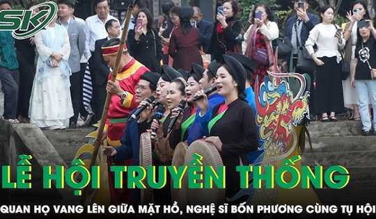 Làng Quả Cảm vào hội: Quan họ vang lên giữa mặt hồ, nghệ sĩ bốn phương cùng tụ hội