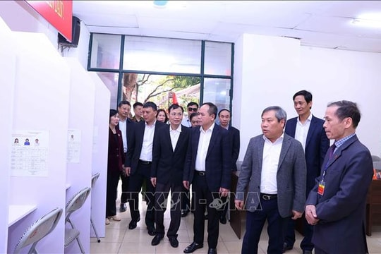 Hà Nội tập huấn xử lý tình huống phát sinh, bảo đảm an ninh tại các điểm bỏ phiếu
