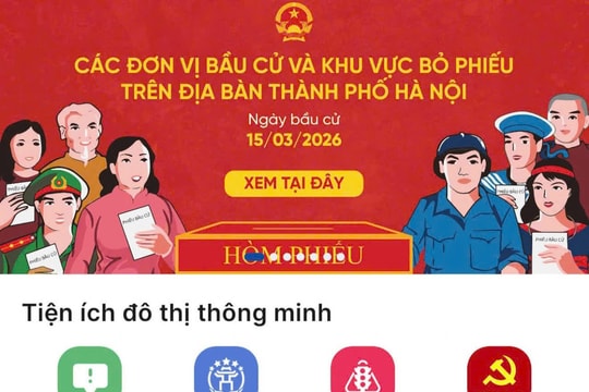 iHanoi tích hợp bản đồ số 1.451 điểm bầu cử phục vụ cử tri