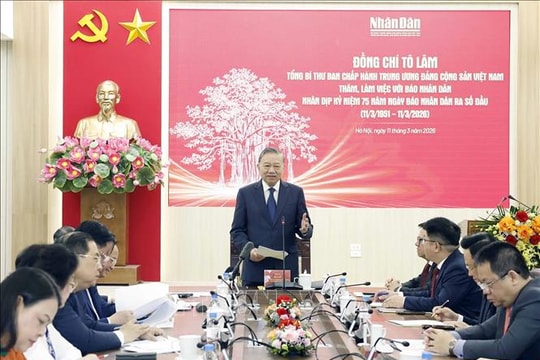 Tổng Bí thư: Báo Nhân Dân phát huy vị thế ngọn cờ đầu trong công tác tư tưởng của Đảng