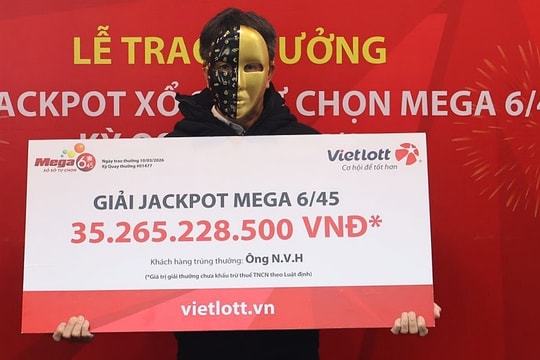 Người đàn ông mua Vietlott theo ngày sinh cháu nội trúng 35 tỷ đồng