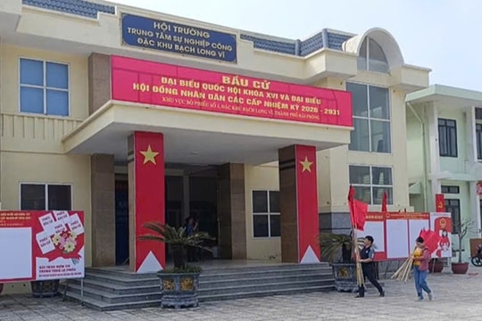 Đặc khu Bạch Long Vĩ bỏ phiếu bầu cử sớm