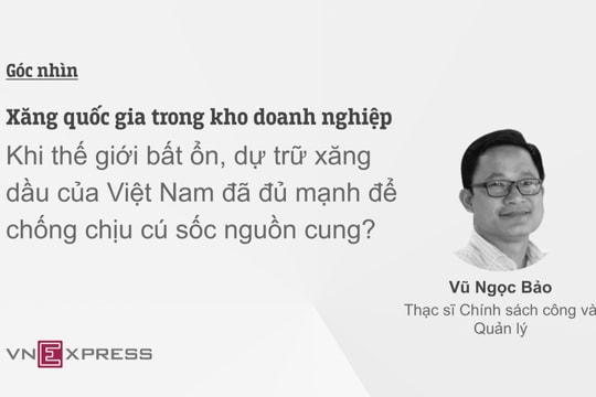 Xăng quốc gia trong kho doanh nghiệp