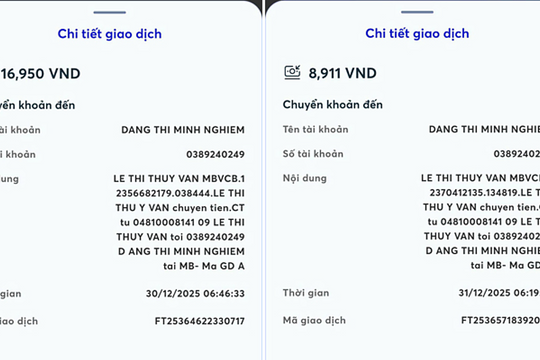 Chiêu chiếm đoạt tiền 'xóa 3 số 0' khi chuyển khoản