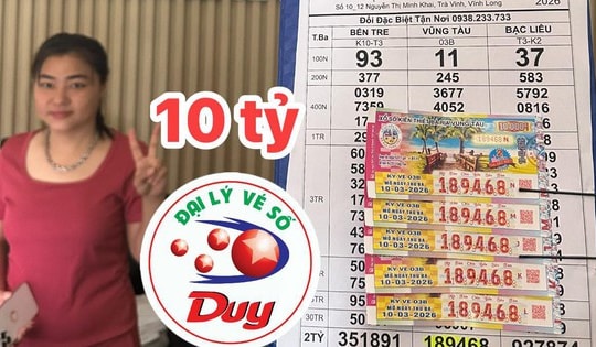 Xổ số miền Nam: Chiều 12-3, xuất hiện 11 vé trúng giải độc đắc