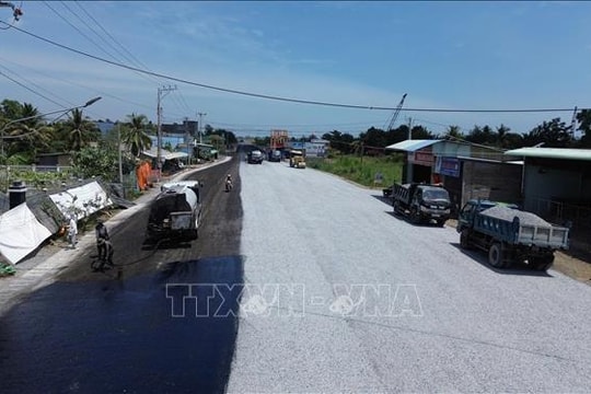 Đồng Tháp tăng tốc hoàn thiện đường tỉnh 864 trước 30/4