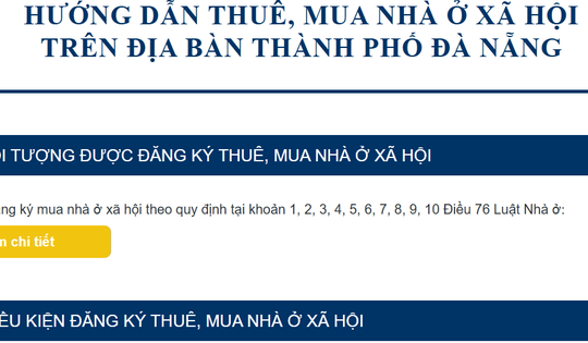 Tiếp cận dự án nhà ở xã hội ở Đà Nẵng chỉ bằng một cú nhấp chuột