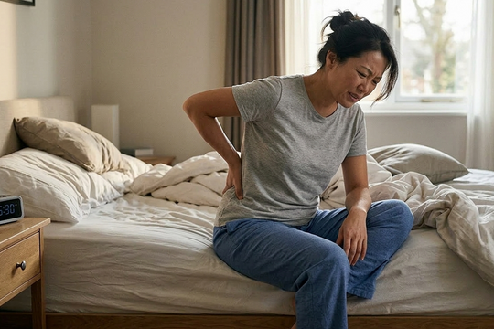 Tại sao đau lưng vào buổi sáng?
