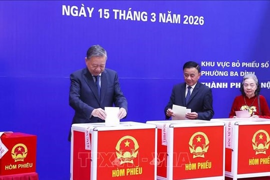 Hoàn thành tốt đẹp công tác bỏ phiếu bầu cử trên cả nước