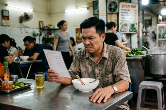 Tôi không bị quán phở 'tăng 5.000 đồng vì xăng lên giá' thao túng