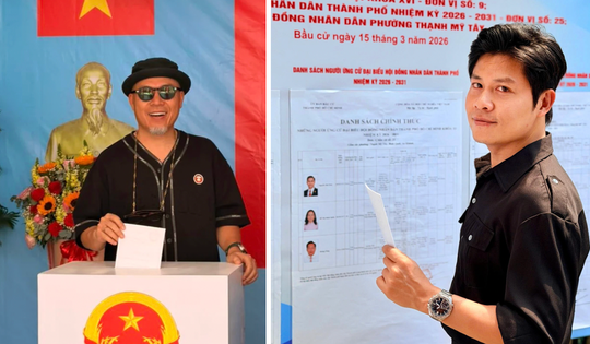 Nhạc sĩ Nguyễn Văn Chung, NSND Mỹ Uyên rộn ràng đi bầu cử, tự hào ngày hội non sông