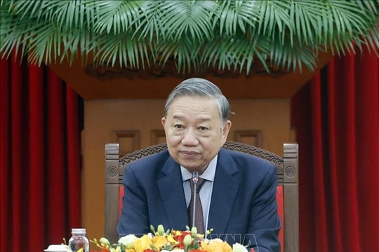 Tổng Bí thư Tô Lâm tiếp Bộ trưởng Ngoại giao, Quốc phòng và Công an Trung Quốc