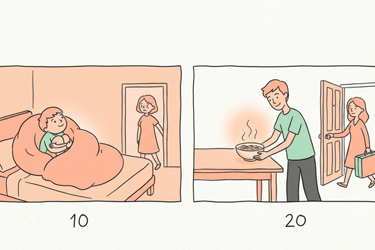 Chiếc chăn ủ ấm và bát phở vị chua ngày tôi trở về