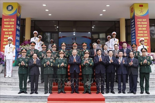 Tổng Bí thư Tô Lâm: Học viện Kỹ thuật quân sự phát huy mạnh mẽ tinh thần 'Đoàn kết, bản lĩnh; đổi mới, sáng tạo; trí tuệ, phát triển'