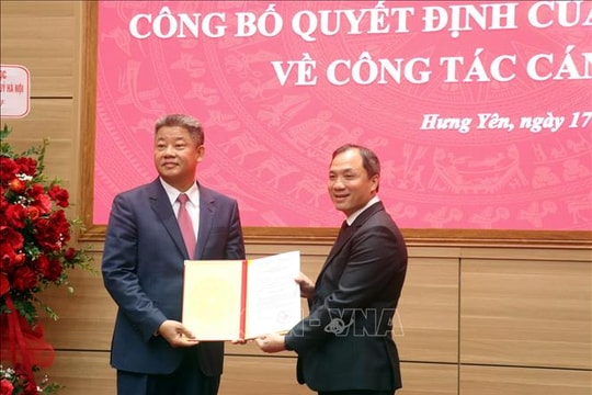 Ông Nguyễn Mạnh Quyền được chỉ định giữ chức Phó Bí thư Tỉnh ủy Hưng Yên