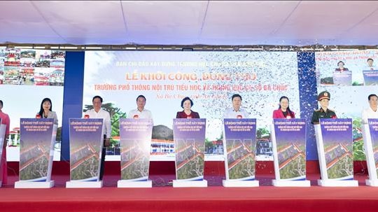 Lễ khởi công xây dựng Trường phổ thông nội trú liên cấp ở tỉnh An Giang