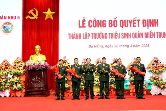 Thành lập Trường Thiếu sinh quân miền Trung, đào tạo nguồn nhân lực cho quân đội