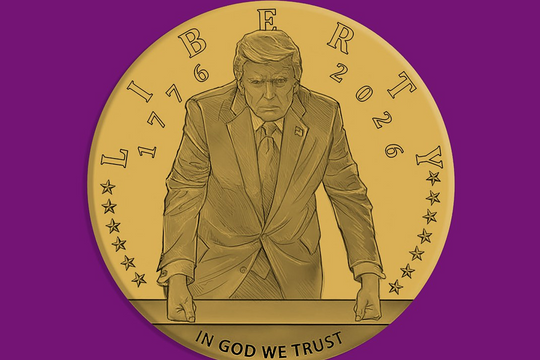 Mỹ sắp đúc đồng xu vàng có hình ông Trump