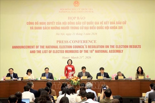 Họp báo công bố kết quả bầu cử: Lần đầu có đại biểu dân tộc Ơ Đu trong Quốc hội