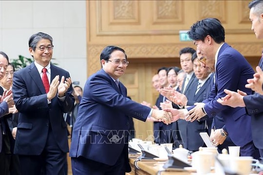 Thủ tướng Phạm Minh Chính đối thoại với các doanh nghiệp Nhật Bản