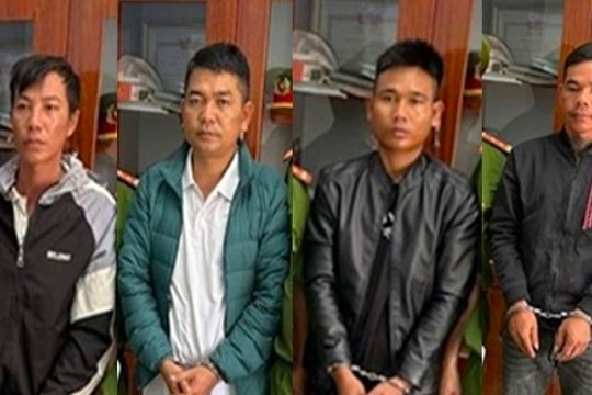 Đánh nhau sau va chạm giao thông, 4 người bị bắt