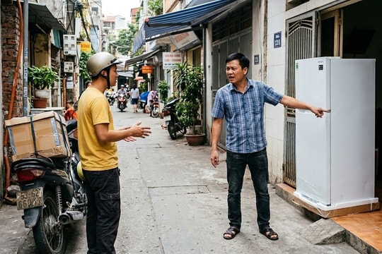 Chủ nhà dọa cho một sao vì shipper từ chối lắp đặt tủ lạnh