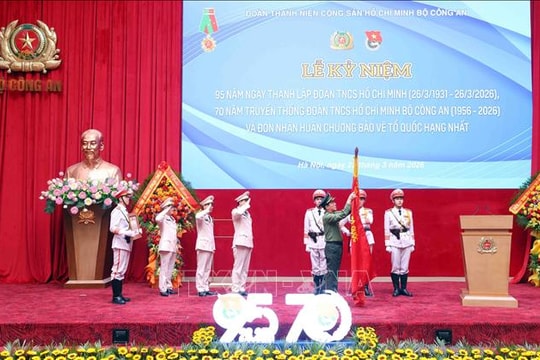 Đoàn TNCS Hồ Chí Minh Bộ Công an đón nhận Huân chương Bảo vệ Tổ quốc hạng Nhất
