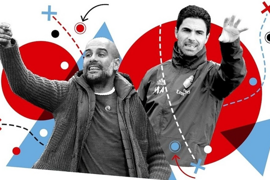 Arteta - từ cánh tay phải đến đối trọng của Guardiola