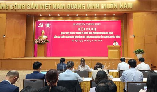 Đảng ủy Chính phủ: Phát động Cuộc thi chính luận bảo vệ nền tảng tư tưởng của Đảng