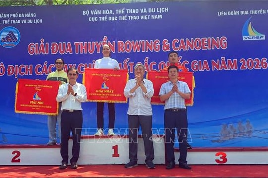 Hải Phòng dẫn đầu tại Giải đua thuyền Rowing và Canoeing vô địch quốc gia 2026