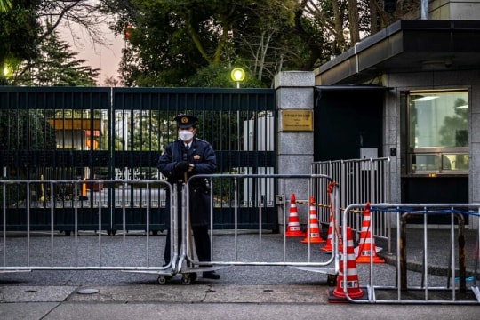 Người tự xưng 'lính Nhật' xông vào sứ quán Trung Quốc ở Tokyo