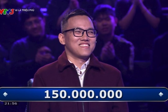 Chàng trai ẵm 150 triệu đồng, lập kỷ lục mới tại 'Ai là triệu phú'
