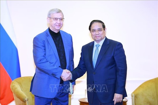 Thủ tướng Phạm Minh Chính tiếp Nhà sáng lập Công ty Cổ phần đại chúng AFK Sistema