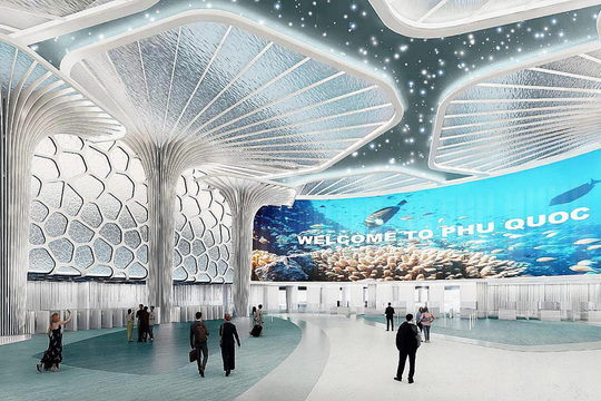 Cảm hứng 'từ trời đến biển' trong kiến trúc sân bay Phú Quốc